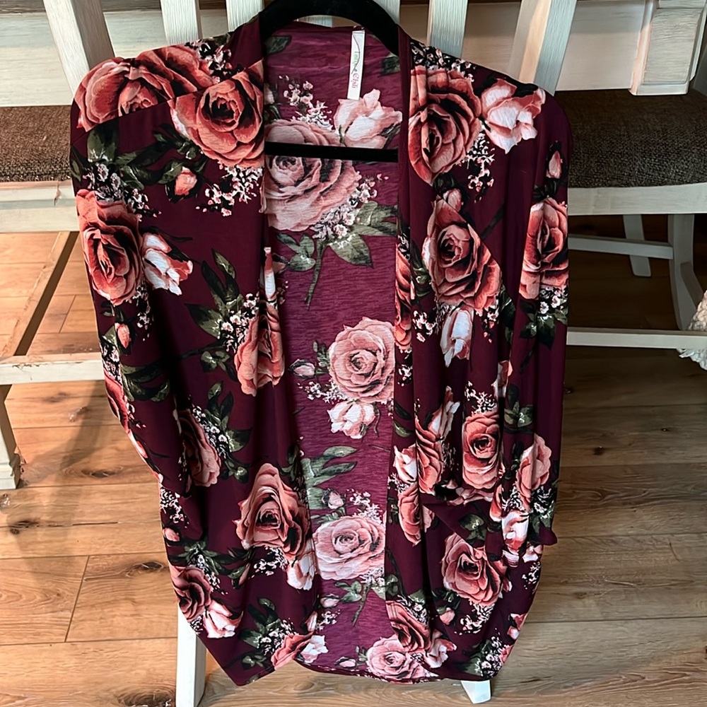 Laime and chili floral cardigan